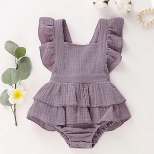 Like new boho ruffled romper